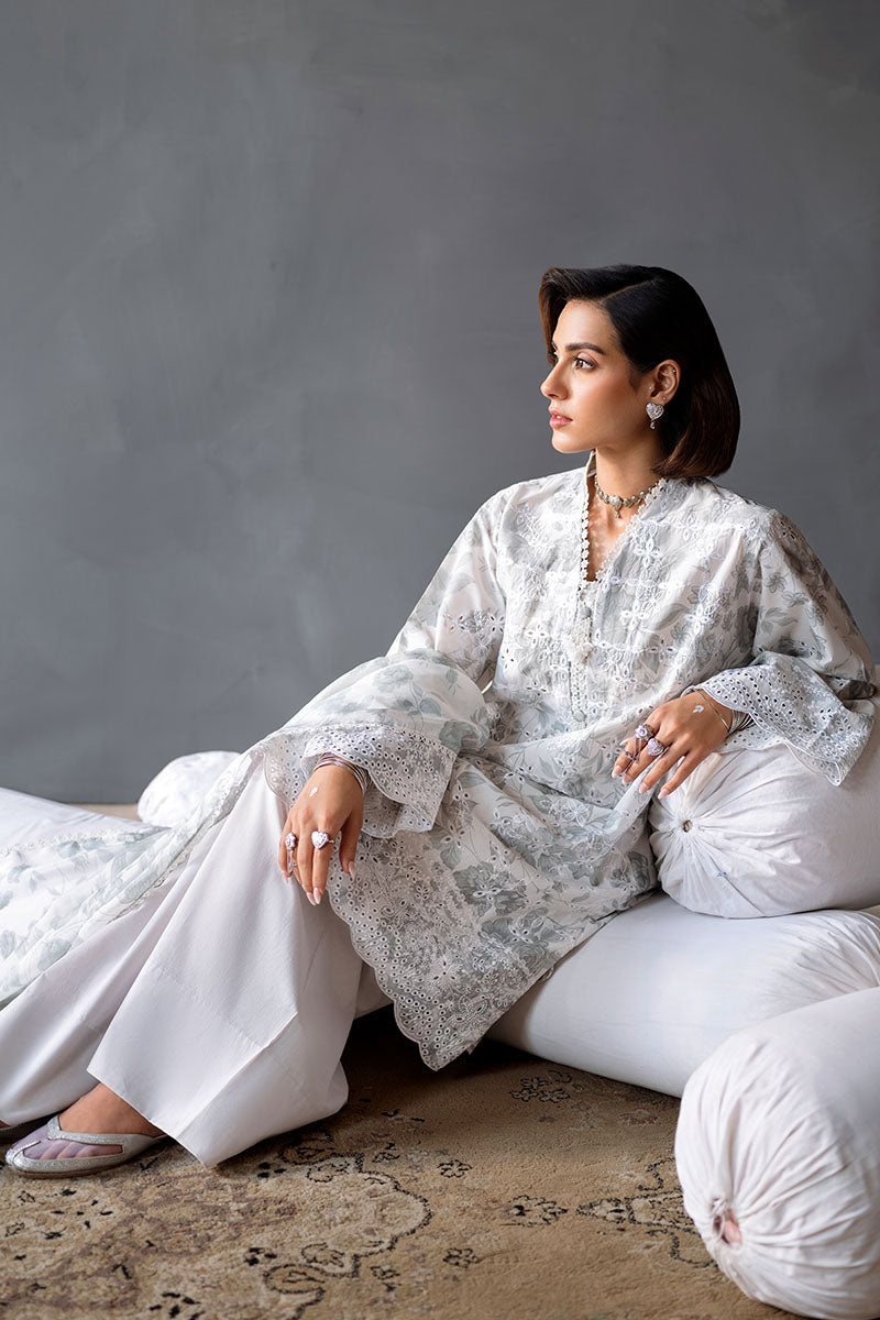 Cross Stitch | Eid Lawn Edit 25 | MESH BLOOM by Cross Stitch - Designer Dress - Type: Ladies Clothes - Available at Libayah - 100% Original