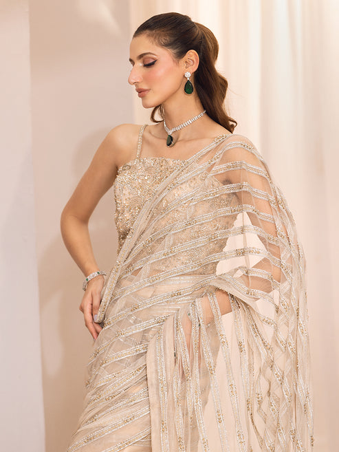 Epoque | Le Tresor Luxury Pret | ELANA by Epoque - Designer Dress - Type: Ladies Clothes - Available at Libayah - 100% Original