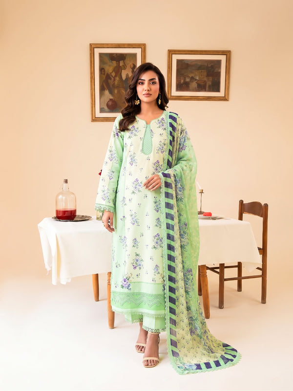 Faiza Faisal | FNF Printed Lawn | LEAF LUSH by Faiza Faisal - Designer Dress  - Type : Ladies Clothes - Available at Libayah - 100% Original 