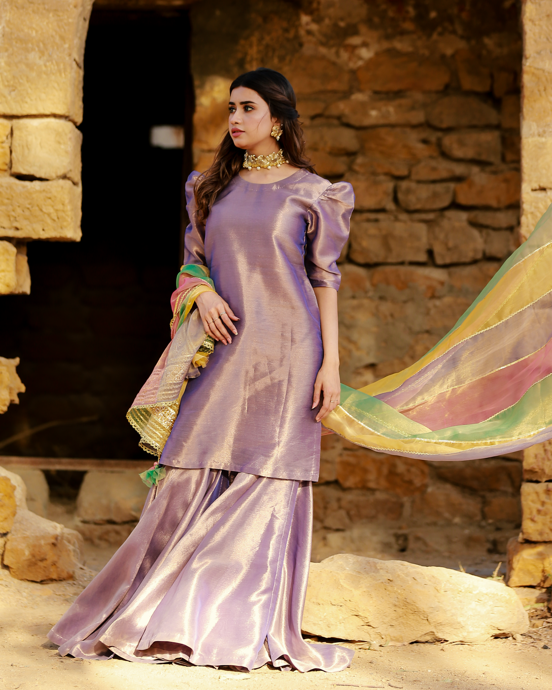 Zar | Gharara Formals | Purple by Zar - Designer Dress - Type: Ladies Clothes - Available at Libayah - 100% Original