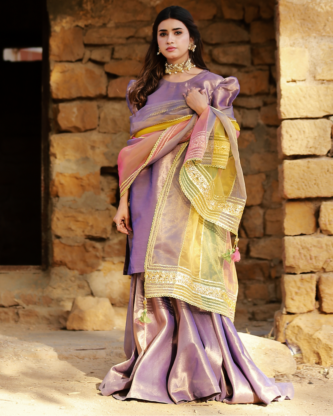 Zar | Gharara Formals | Purple by Zar - Designer Dress - Type: Ladies Clothes - Available at Libayah - 100% Original