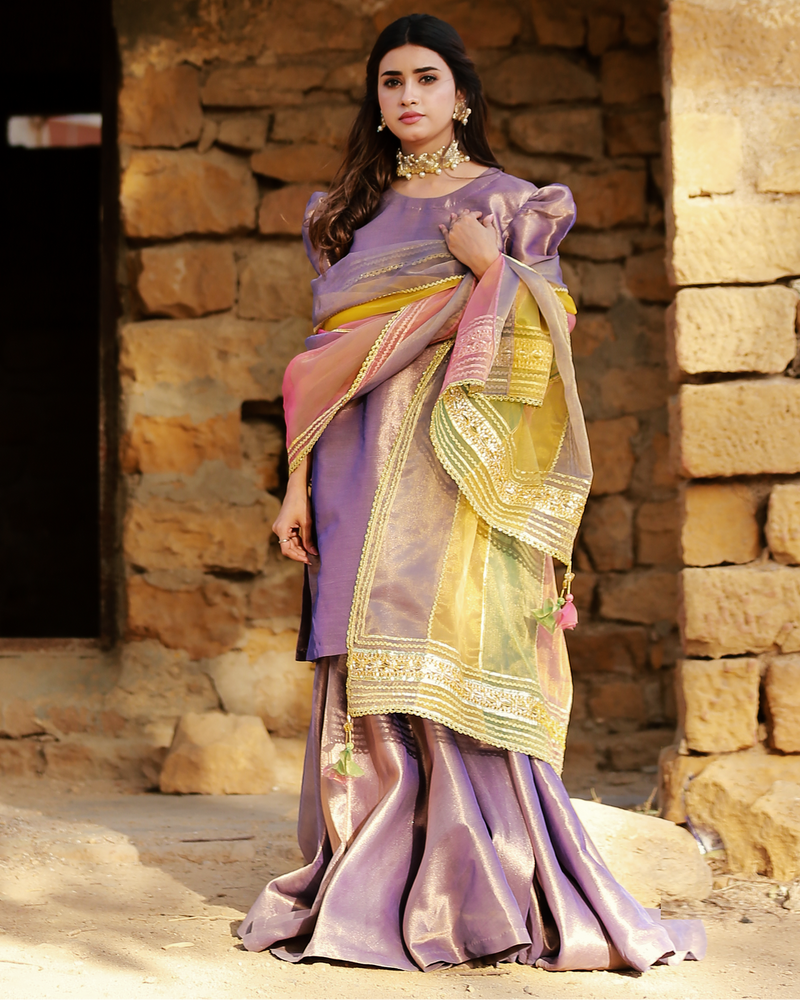 Zar | Gharara Formals | Purple by Zar - Designer Dress - Type: Ladies Clothes - Available at Libayah - 100% Original