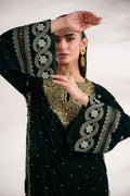 Dhanak | Velvet Edit | FW24DA-2616 DARK GREEN by Dhanak - Designer Dress - Type: Ladies Clothes - Available at Libayah - 100% Original