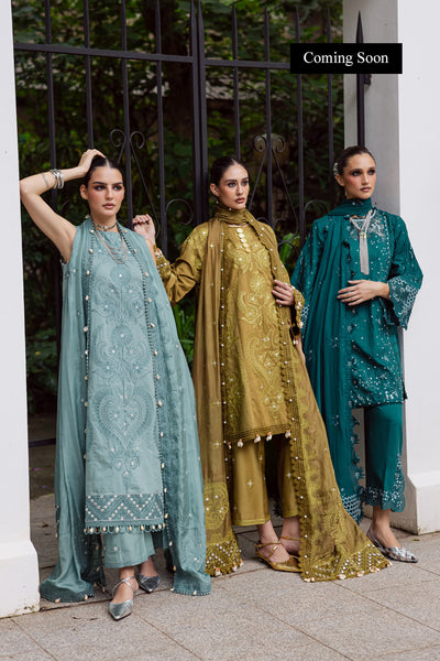 Marjjan | Lovella Winter 25 | MEV-43 A (OLIVE) by Marjjan - Designer Dress  - Type : Ladies Clothes - Available at Libayah - 100% Original 