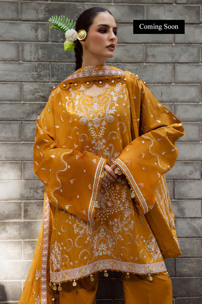 Marjjan | Lovella Winter 25 |MEV-45 A (MUSTARD) by Marjjan - Designer Dress  - Type : Ladies Clothes - Available at Libayah - 100% Original 
