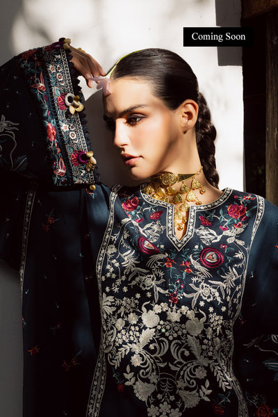 Marjjan | Lovella Winter 25 | MEV-46 B (BLUE) by Marjjan - Designer Dress  - Type : Ladies Clothes - Available at Libayah - 100% Original 