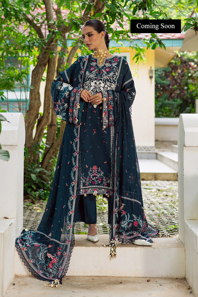 Marjjan | Lovella Winter 25 | MEV-46 B (BLUE) by Marjjan - Designer Dress  - Type : Ladies Clothes - Available at Libayah - 100% Original 