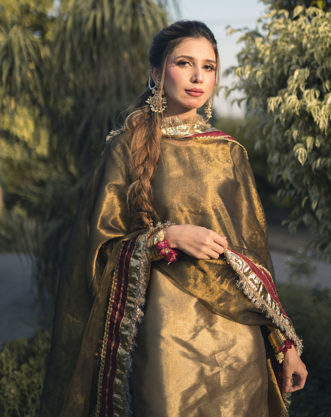 Zar | Gharara Formals | Brown by Zar - Designer Dress - Type: Ladies Clothes - Available at Libayah - 100% Original