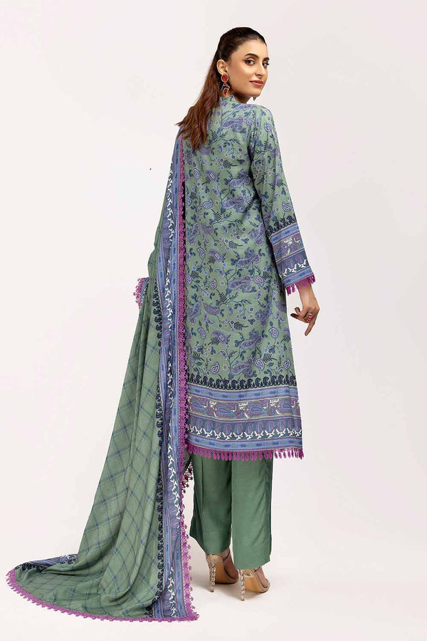 Gul Ahmed | Winter Collection 24 | Linen Suit LT-42002 by Gul Ahmed - Designer Dress - Type: Ladies Clothes - Available at Libayah - 100% Original