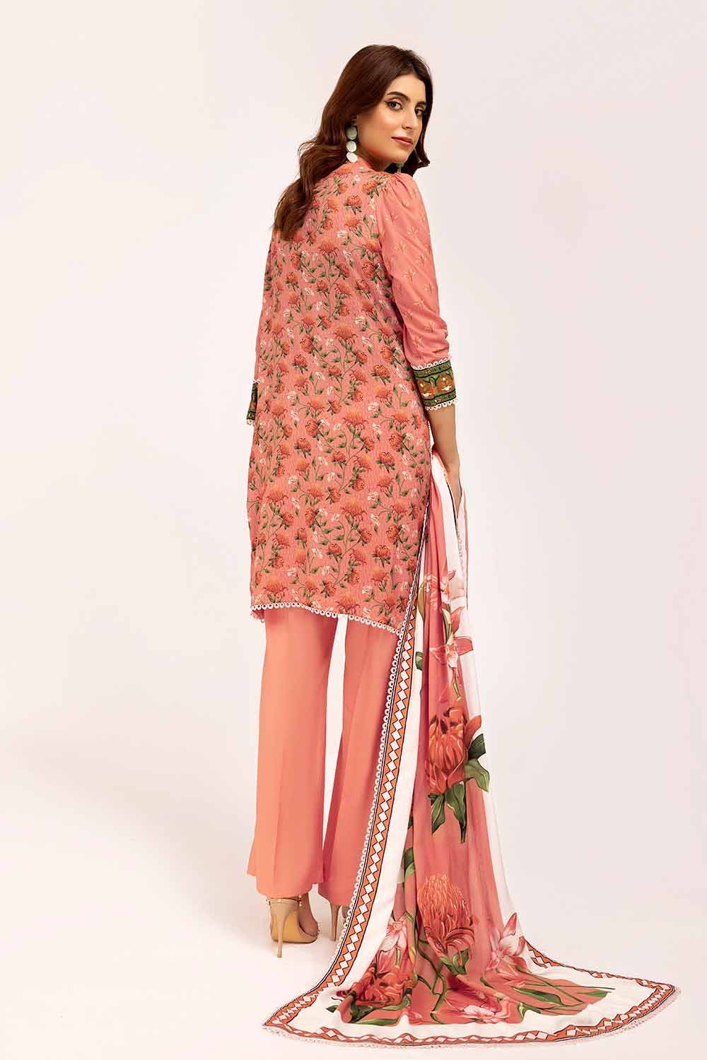 Gul Ahmed | Winter Collection 24 | Linen Suit LT-42009 by Gul Ahmed - Designer Dress - Type: Ladies Clothes - Available at Libayah - 100% Original
