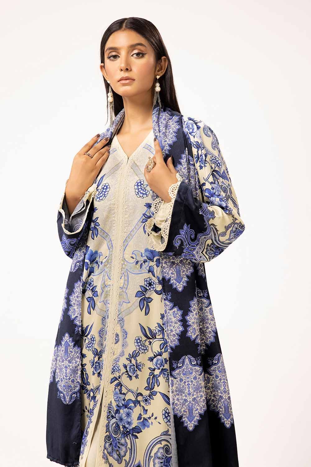 Gul Ahmed | Winter Collection 24 | Linen Suit LT-42010 by Gul Ahmed - Designer Dress - Type: Ladies Clothes - Available at Libayah - 100% Original