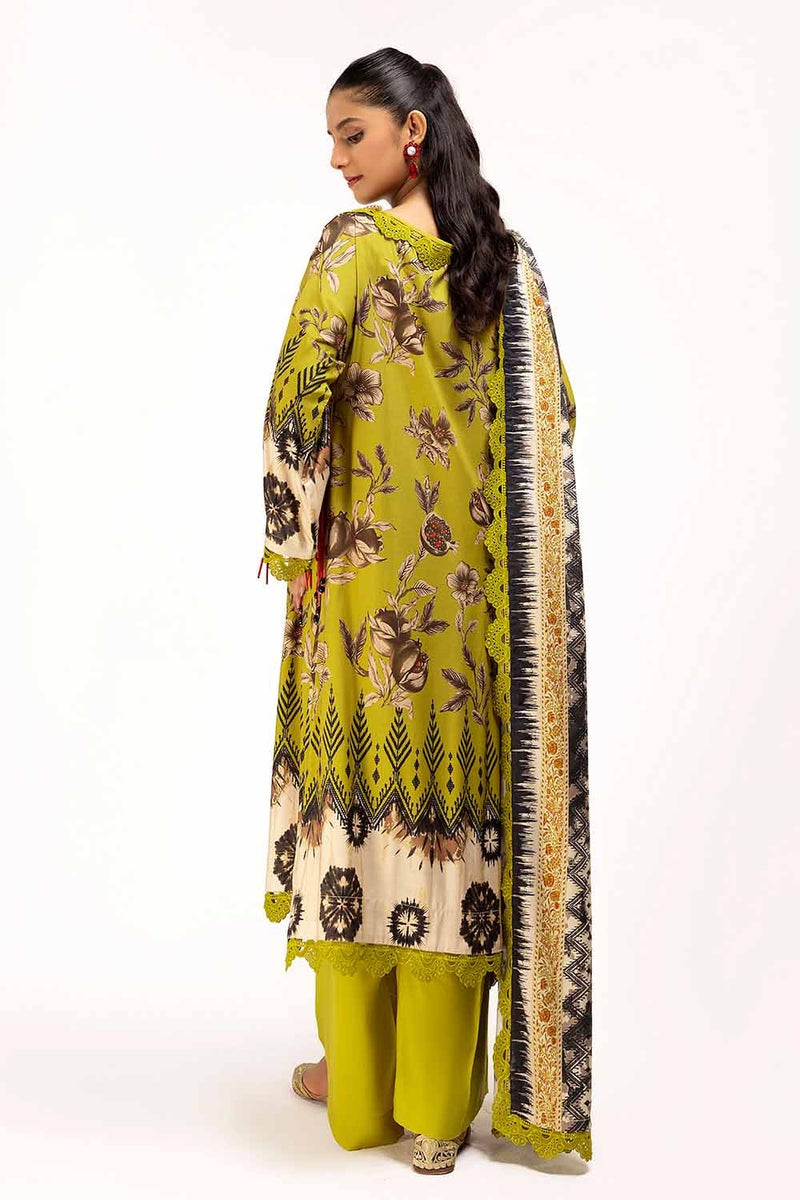Gul Ahmed | Winter Collection 24 | Linen Suit LT-42012 by Gul Ahmed - Designer Dress - Type: Ladies Clothes - Available at Libayah - 100% Original