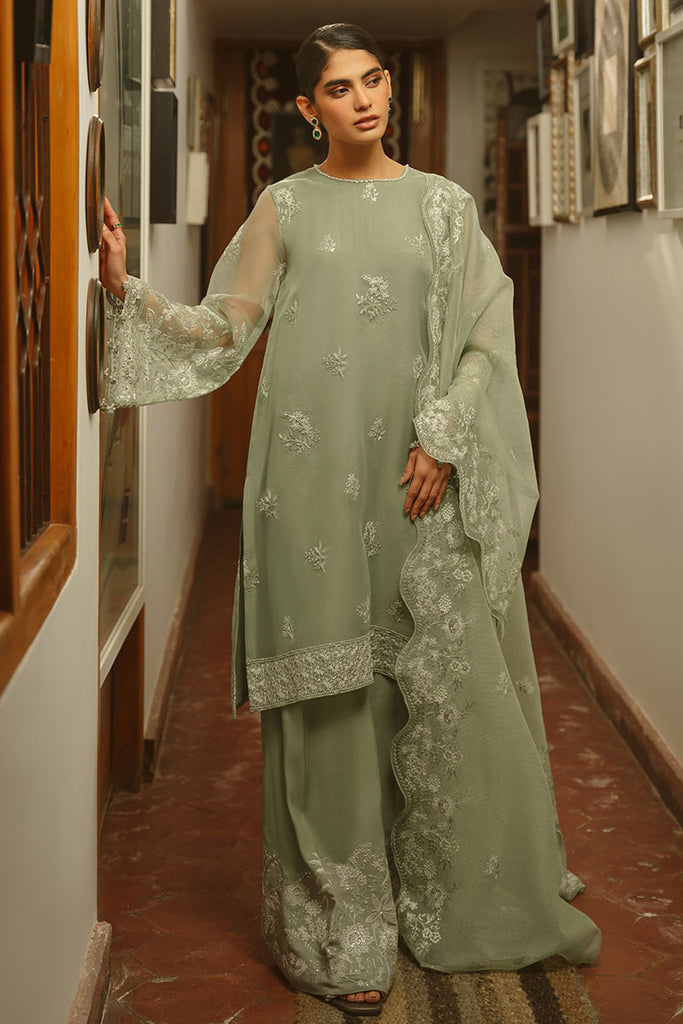 Cross Stitch | Luxe Atelier 25 | GREEN LILY by Cross Stitch - Designer Dress - Type: Ladies Clothes - Available at Libayah - 100% Original