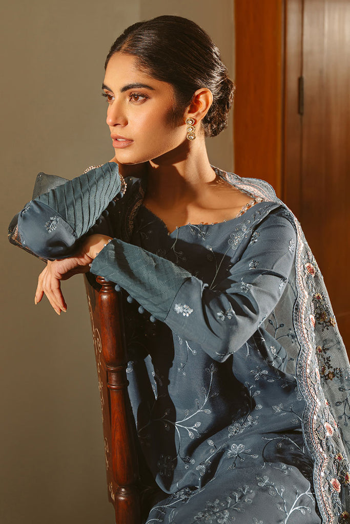 Cross Stitch | Luxe Atelier 25 | MAJESTIC TEAL by CROS - Designer Dress - Type: Ladies Clothes - Available at Libayah - 100% Original