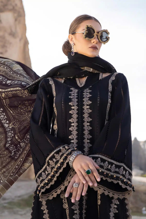 Maria B | M Prints Winter 23 | MPT-2002-B by Maria B - Designer Dress  - Type : Ladies Clothes - Available at Libayah - 100% Original 
