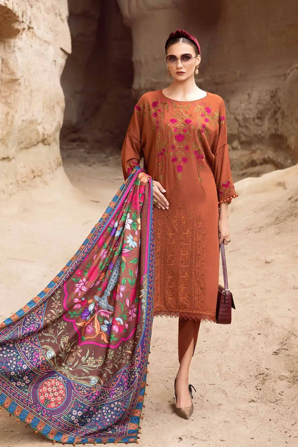 Maria B | M Prints Winter 23 | MPT-2004-A by Maria B - Designer Dress  - Type : Ladies Clothes - Available at Libayah - 100% Original 