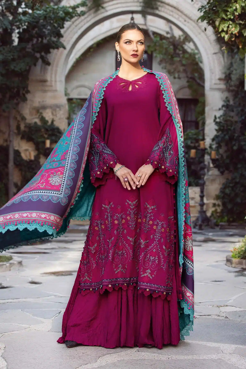 Maria B | M Prints Winter 23 | MPT-2006-B by Maria B - Designer Dress  - Type : Ladies Clothes - Available at Libayah - 100% Original 