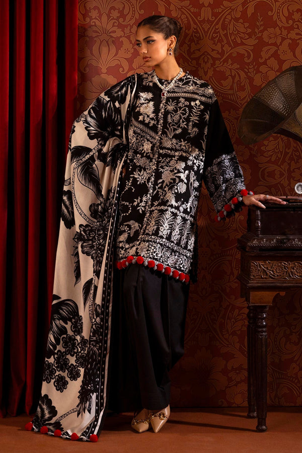 Sana Safinaz | Muzlin Winter 2024 |  M243-001B-3CO by Sana Safinaz - Designer Dress - Type: Ladies Clothes - Available at Libayah - 100% Original