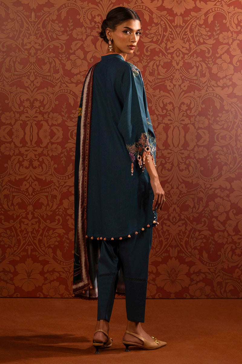 Sana Safinaz | Muzlin Winter 2024 |  M243-002B-3CP by Sana Safinaz - Designer Dress - Type: Ladies Clothes - Available at Libayah - 100% Original