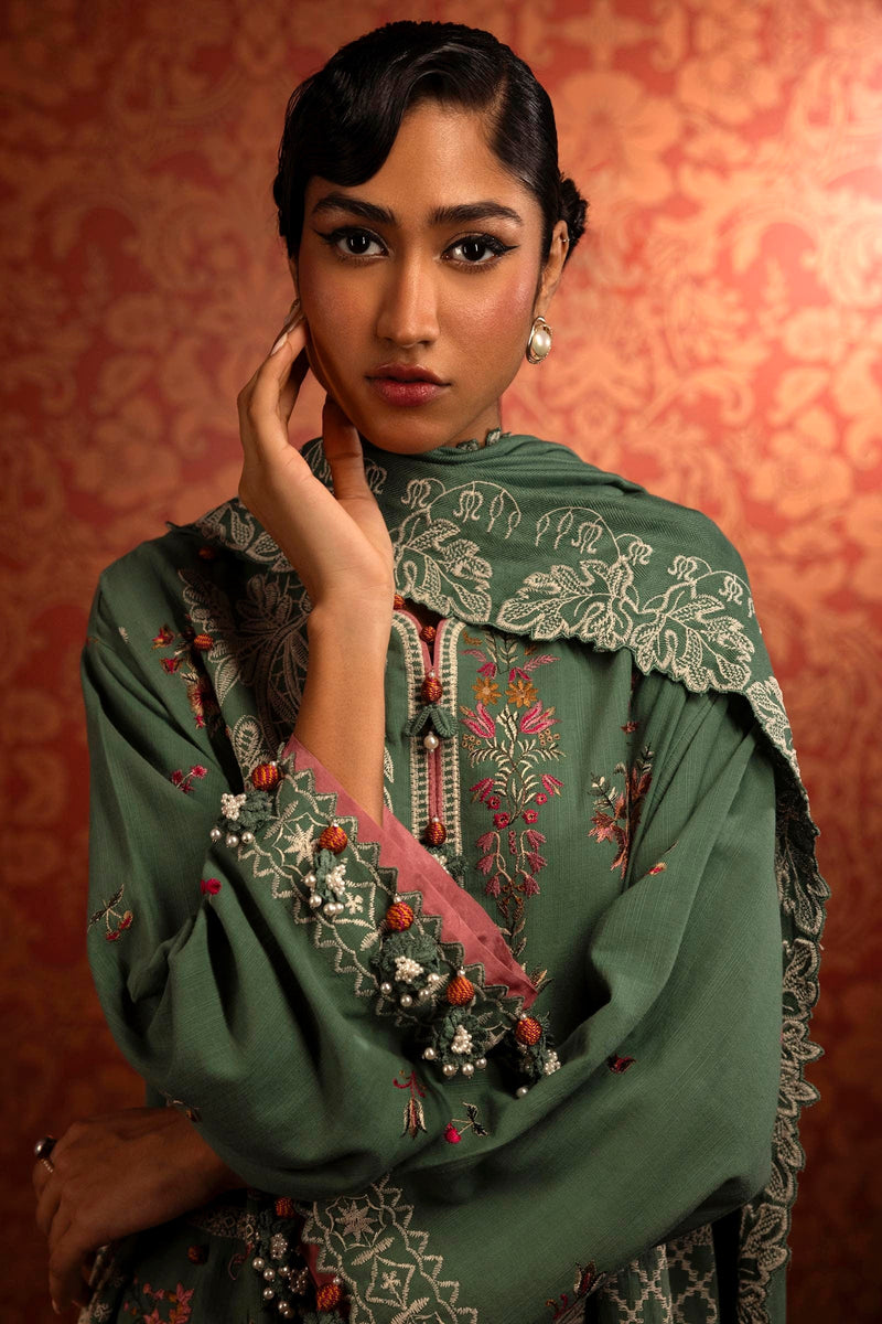Sana Safinaz | Muzlin Winter 2024 |  M243-003B-3CP by Sana Safinaz - Designer Dress - Type: Ladies Clothes - Available at Libayah - 100% Original