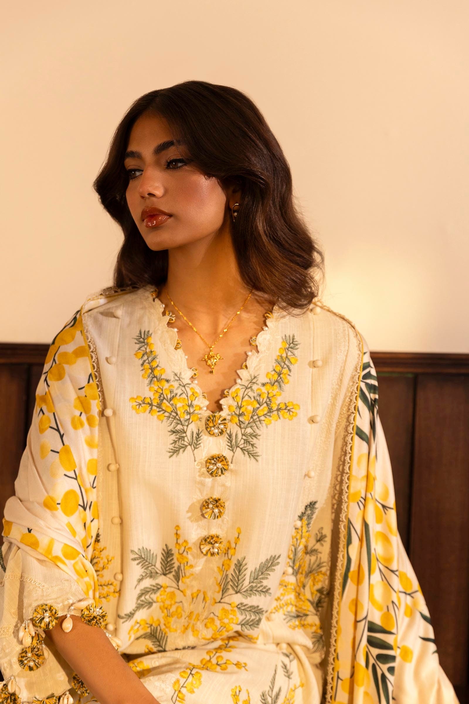 Sana Safinaz | Muzlin Winter 2024 |  M243-007B-3CP by Sana Safinaz - Designer Dress - Type: Ladies Clothes - Available at Libayah - 100% Original