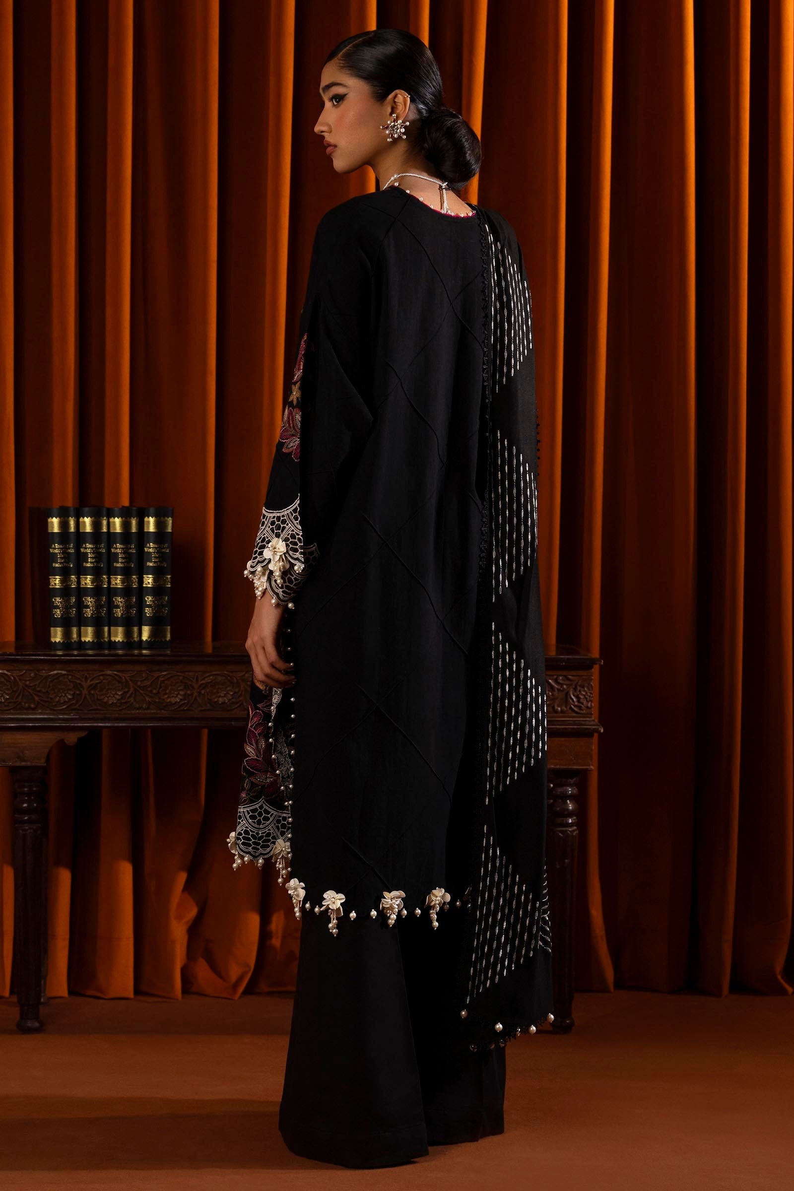 Sana Safinaz | Muzlin Winter 2024 |  M243-009B-3CP by Sana Safinaz - Designer Dress - Type: Ladies Clothes - Available at Libayah - 100% Original