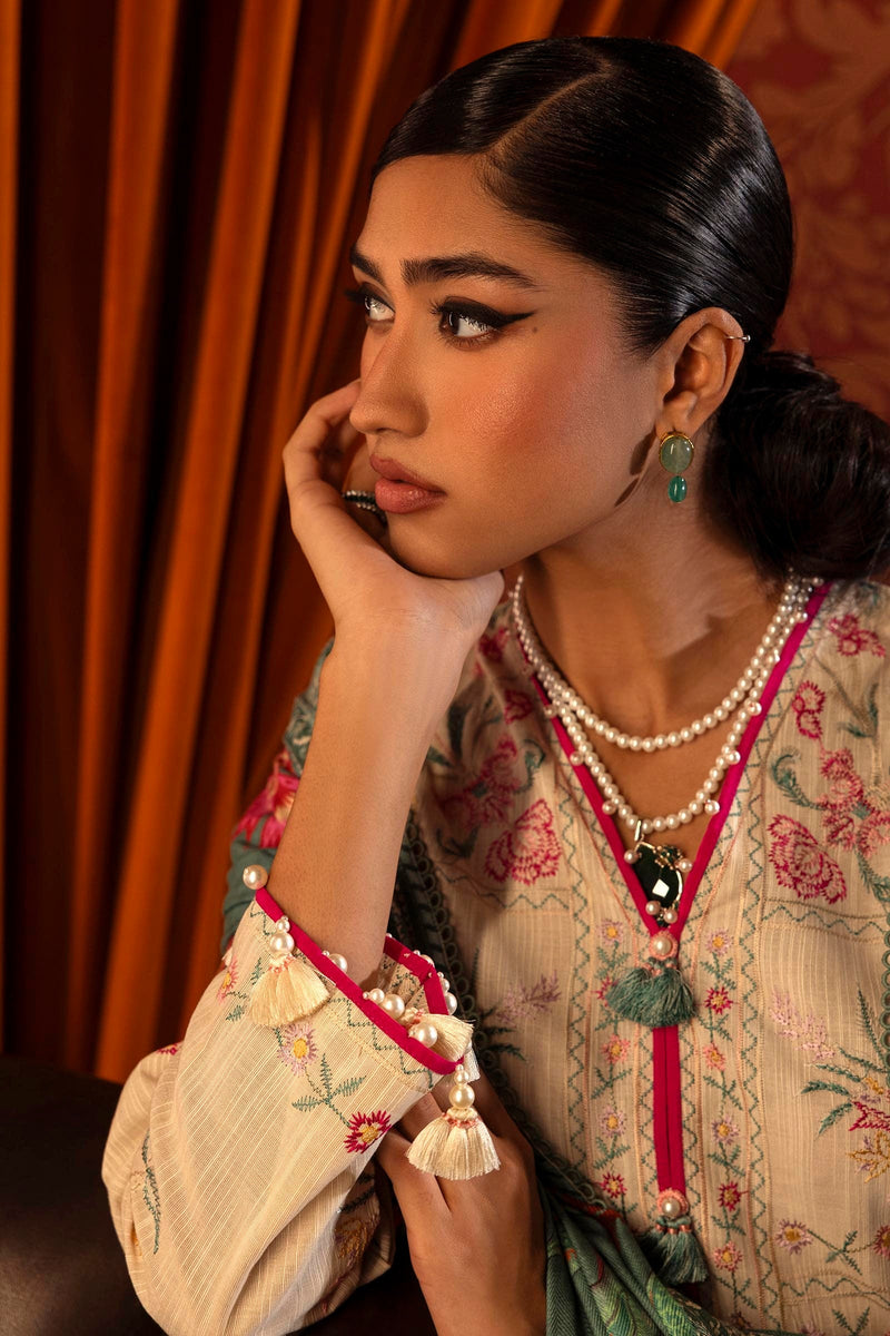Sana Safinaz | Muzlin Winter 2024 |  M243-010A-3AP by Sana Safinaz - Designer Dress - Type: Ladies Clothes - Available at Libayah - 100% Original