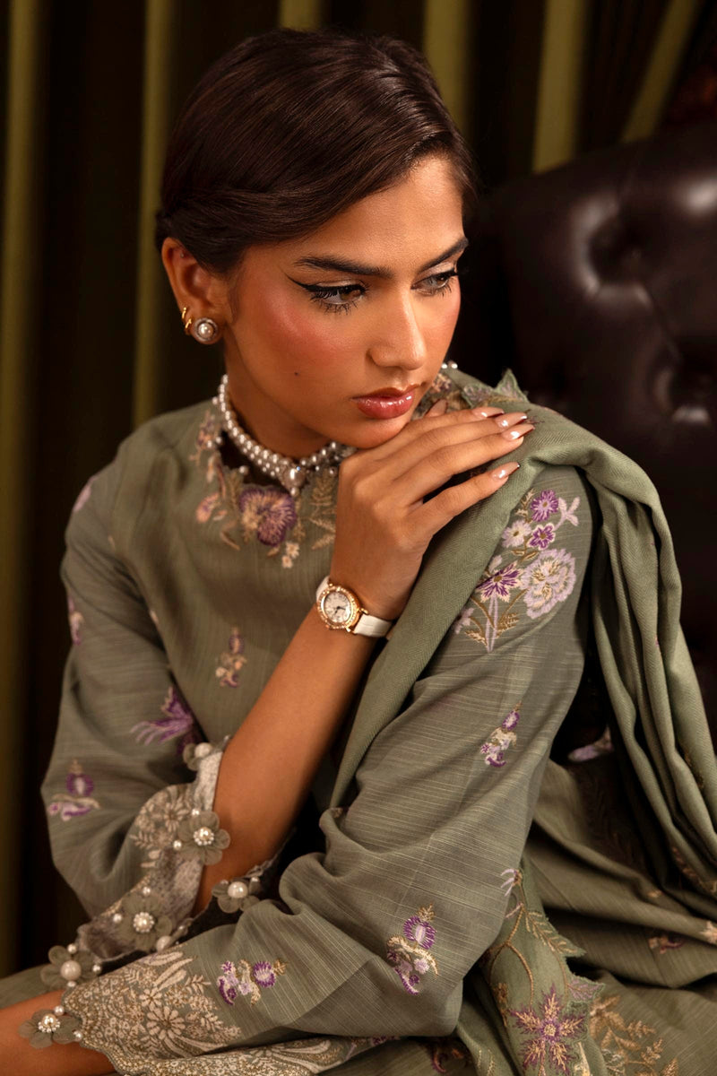 Sana Safinaz | Muzlin Winter 2024 |  M243-011A-3CP by Sana Safinaz - Designer Dress - Type: Ladies Clothes - Available at Libayah - 100% Original