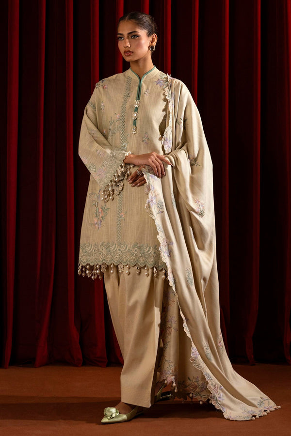 Sana Safinaz | Muzlin Winter 2024 |  M243-011B-3CP by Sana Safinaz - Designer Dress - Type: Ladies Clothes - Available at Libayah - 100% Original