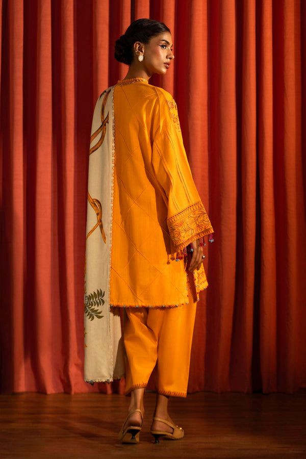 Sana Safinaz | Muzlin Winter 2024 | M243-014B-3CP by Sana Safinaz - Designer Dress - Type: Ladies Clothes - Available at Libayah - 100% Original
