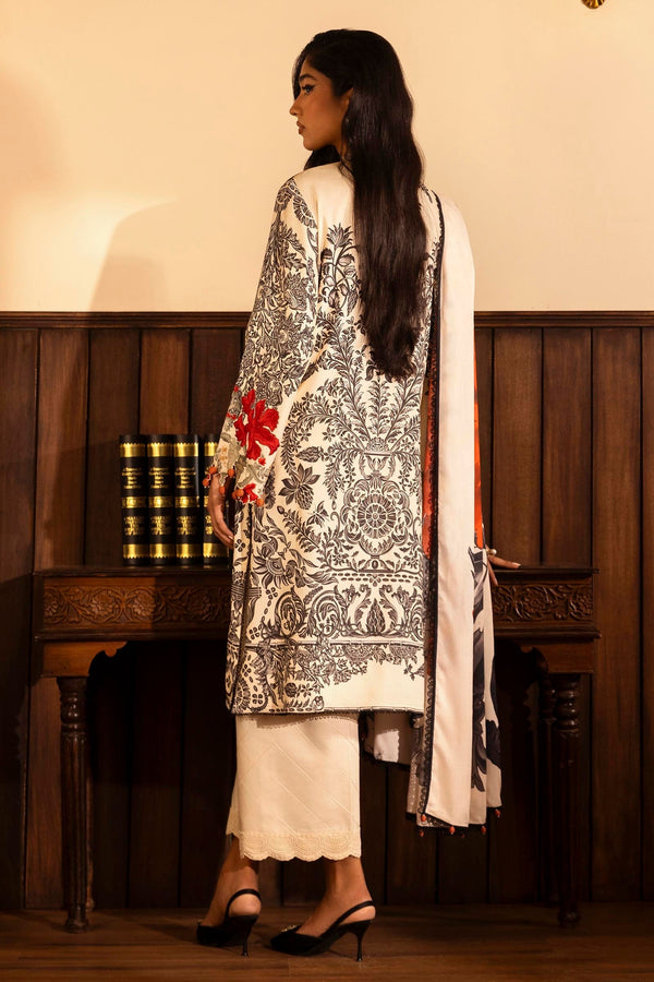 Sana Safinaz | Muzlin Winter 2024 |  M243-019A-3DB by Sana Safinaz - Designer Dress - Type: Ladies Clothes - Available at Libayah - 100% Original