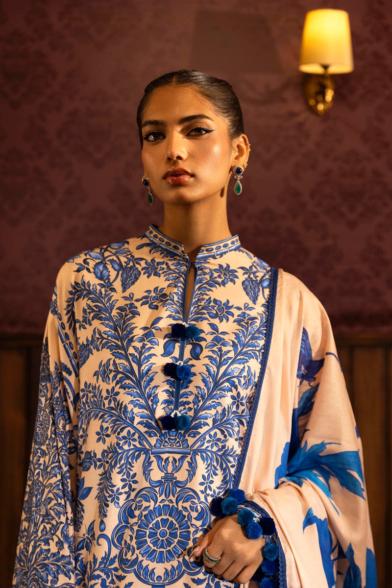 Sana Safinaz | Muzlin Winter 2024 |  M243-019B-3DB by Sana Safinaz - Designer Dress - Type: Ladies Clothes - Available at Libayah - 100% Original