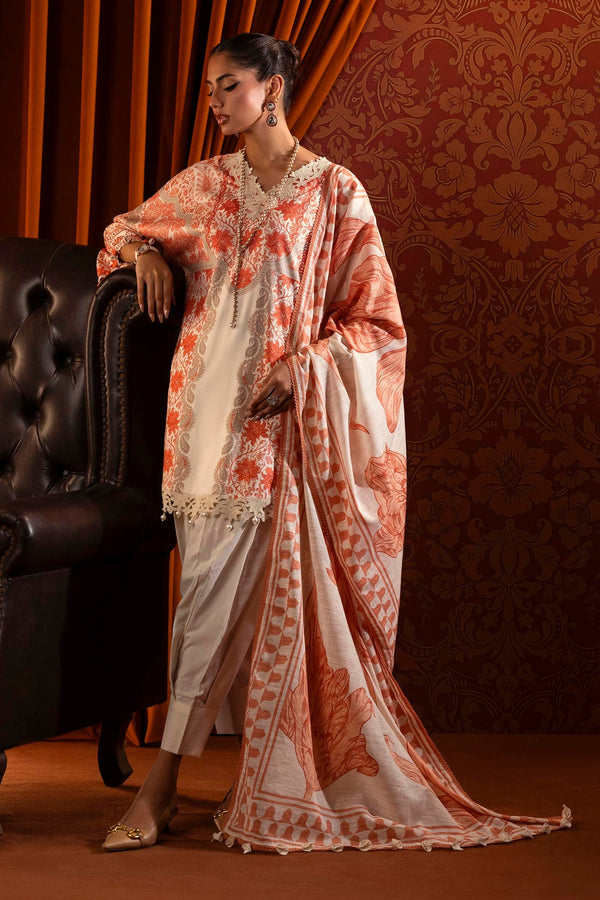 Sana Safinaz | Muzlin Winter 2024 |  M243-023B-3CQ by Sana Safinaz - Designer Dress - Type: Ladies Clothes - Available at Libayah - 100% Original