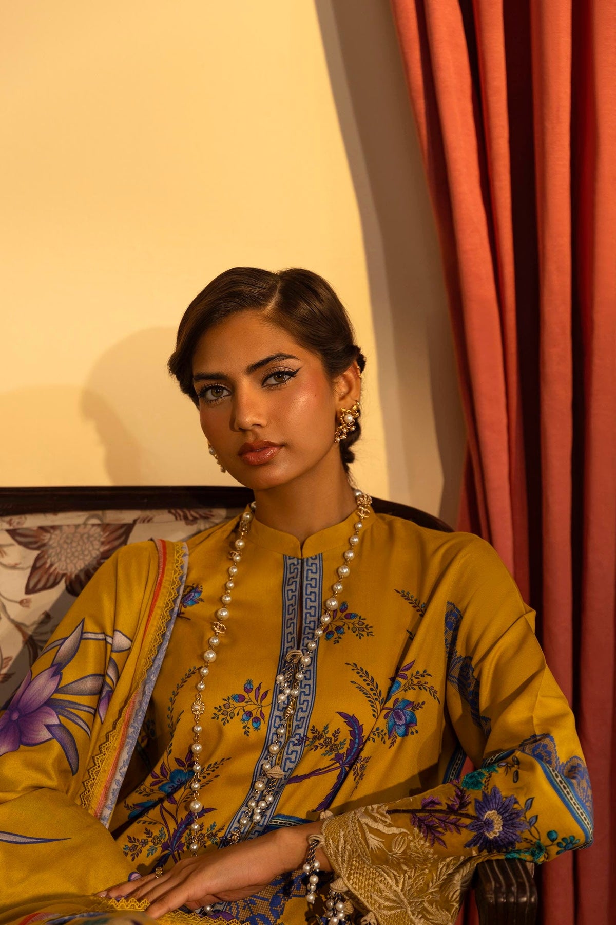 Sana Safinaz | Muzlin Winter 2024 |  M243-022B-3DB by Sana Safinaz - Designer Dress - Type: Ladies Clothes - Available at Libayah - 100% Original