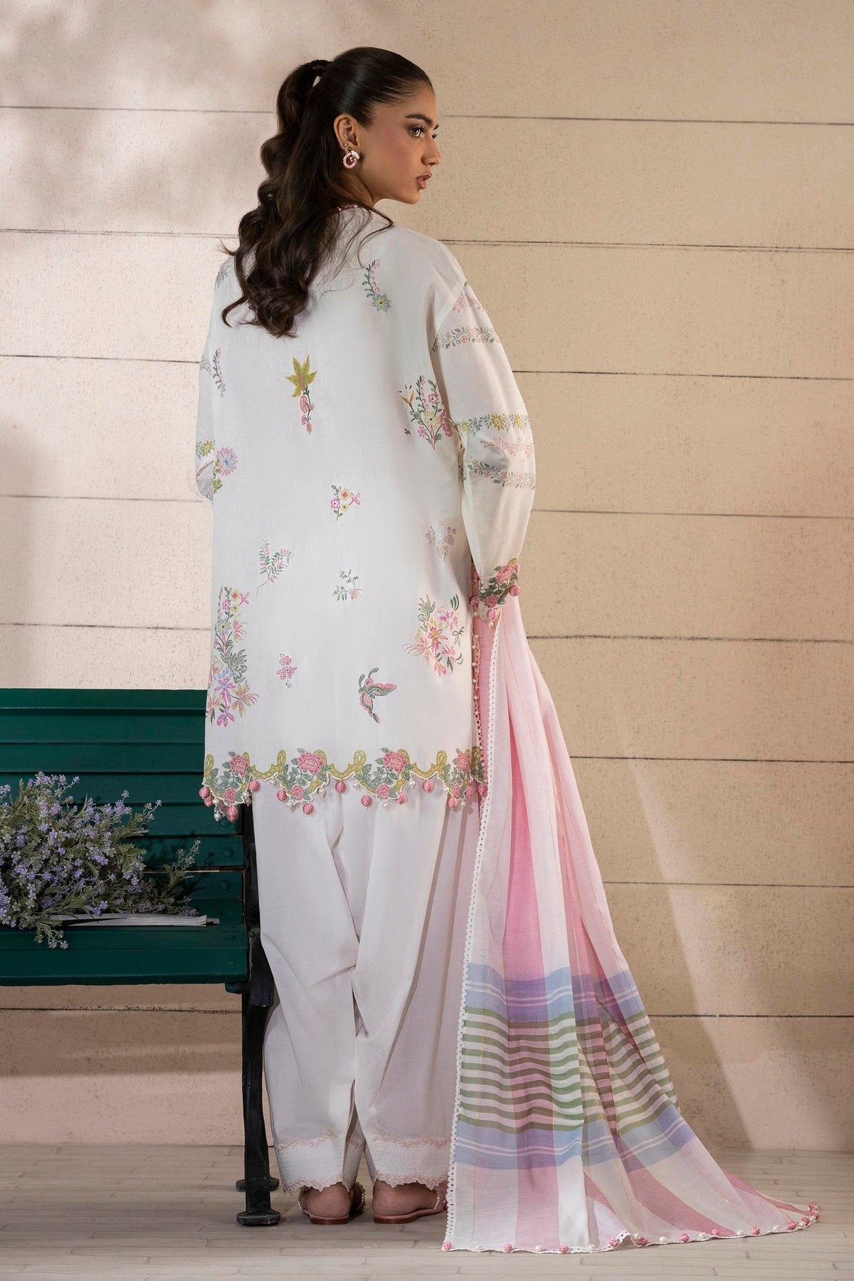 Sana Safinaz | Muzlin Spring 25 | M251-001A-3DG by Sana Safinaz - Designer Dress - Type: Ladies Clothes - Available at Libayah - 100% Original