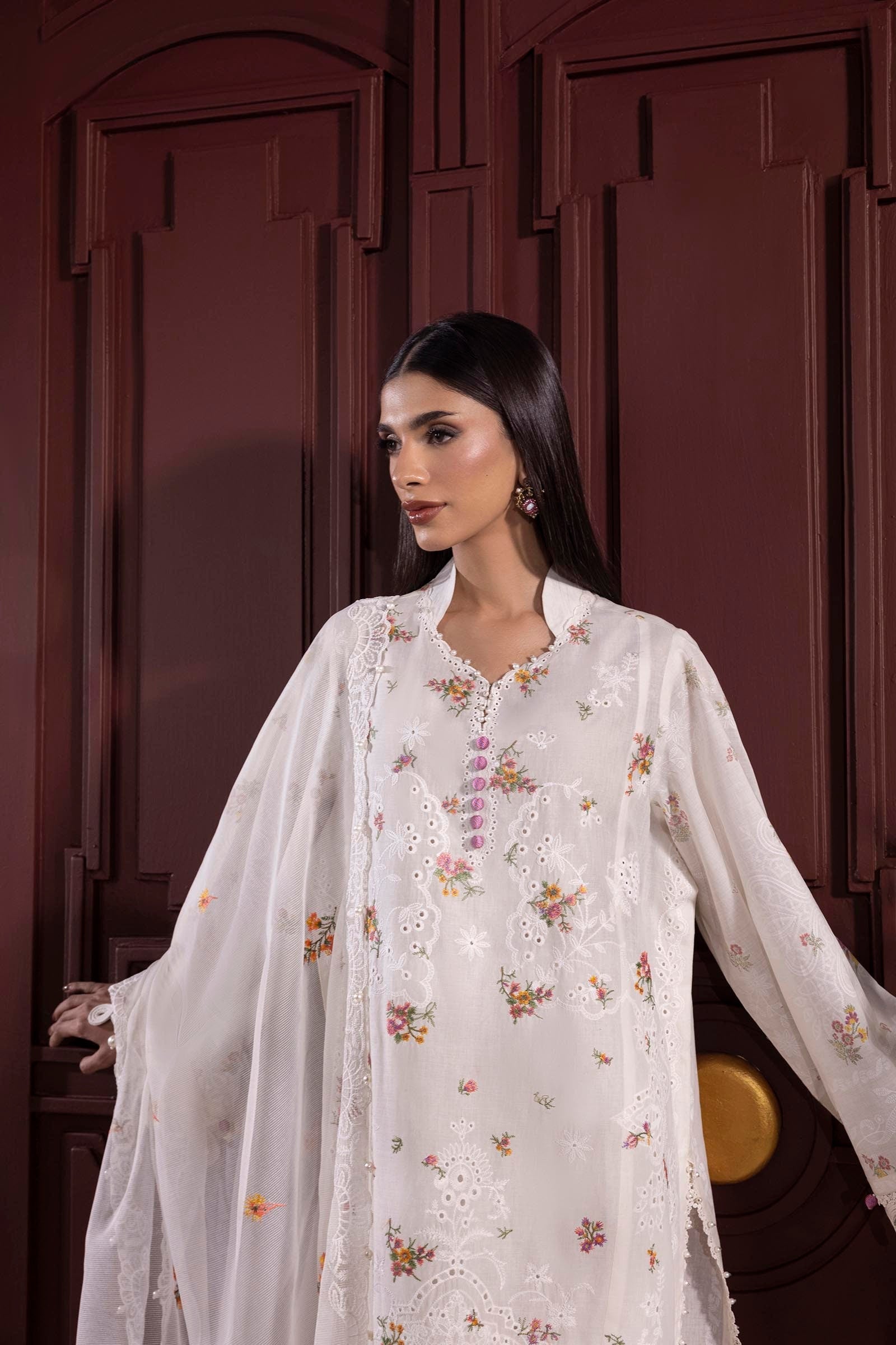 Sana Safinaz | Muzlin Spring 25 | M251-004A-3CT by Sana Safinaz - Designer Dress - Type: Ladies Clothes - Available at Libayah - 100% Original
