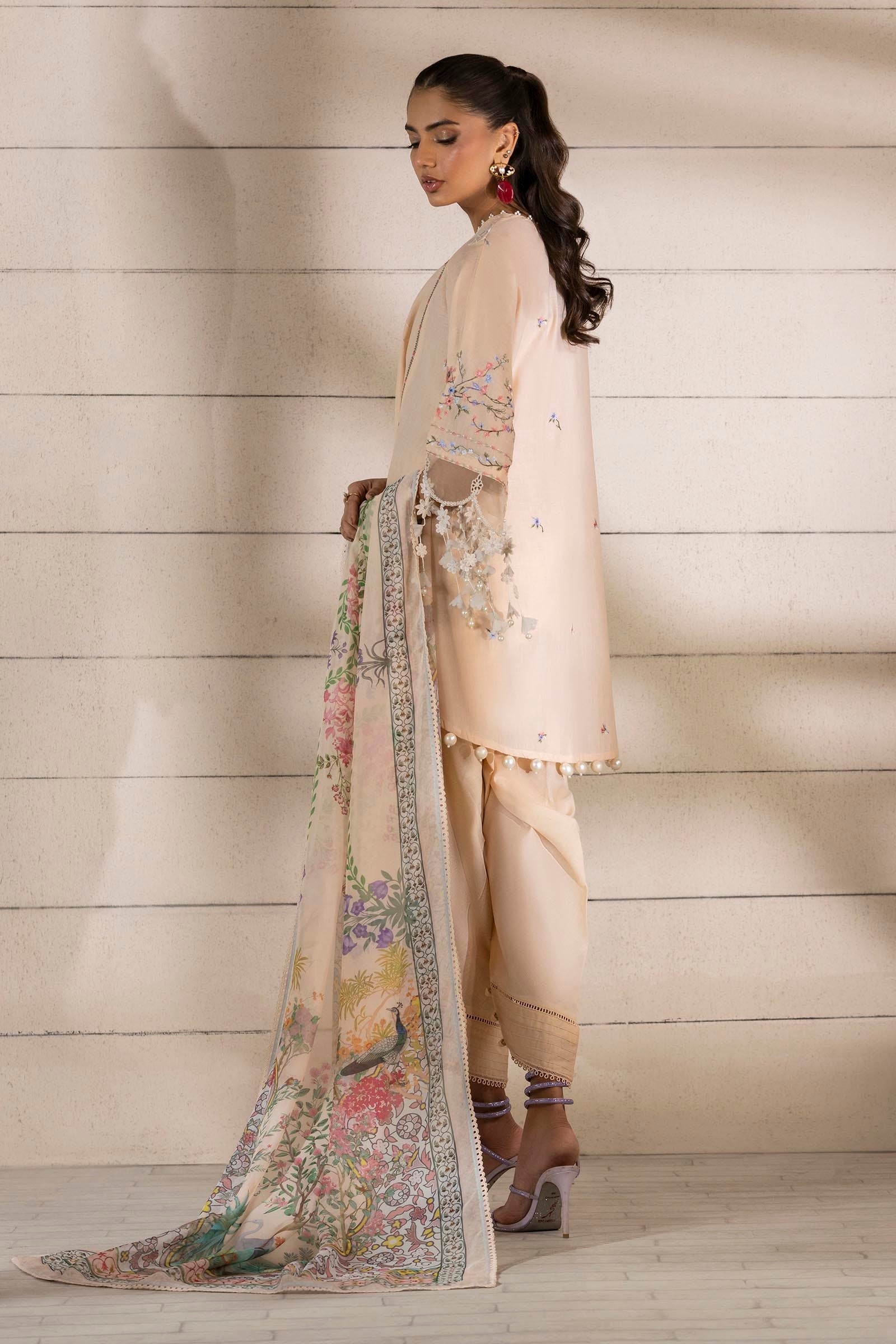 Sana Safinaz | Muzlin Spring 25 | M251-005B-3CL by Sana Safinaz - Designer Dress - Type: Ladies Clothes - Available at Libayah - 100% Original