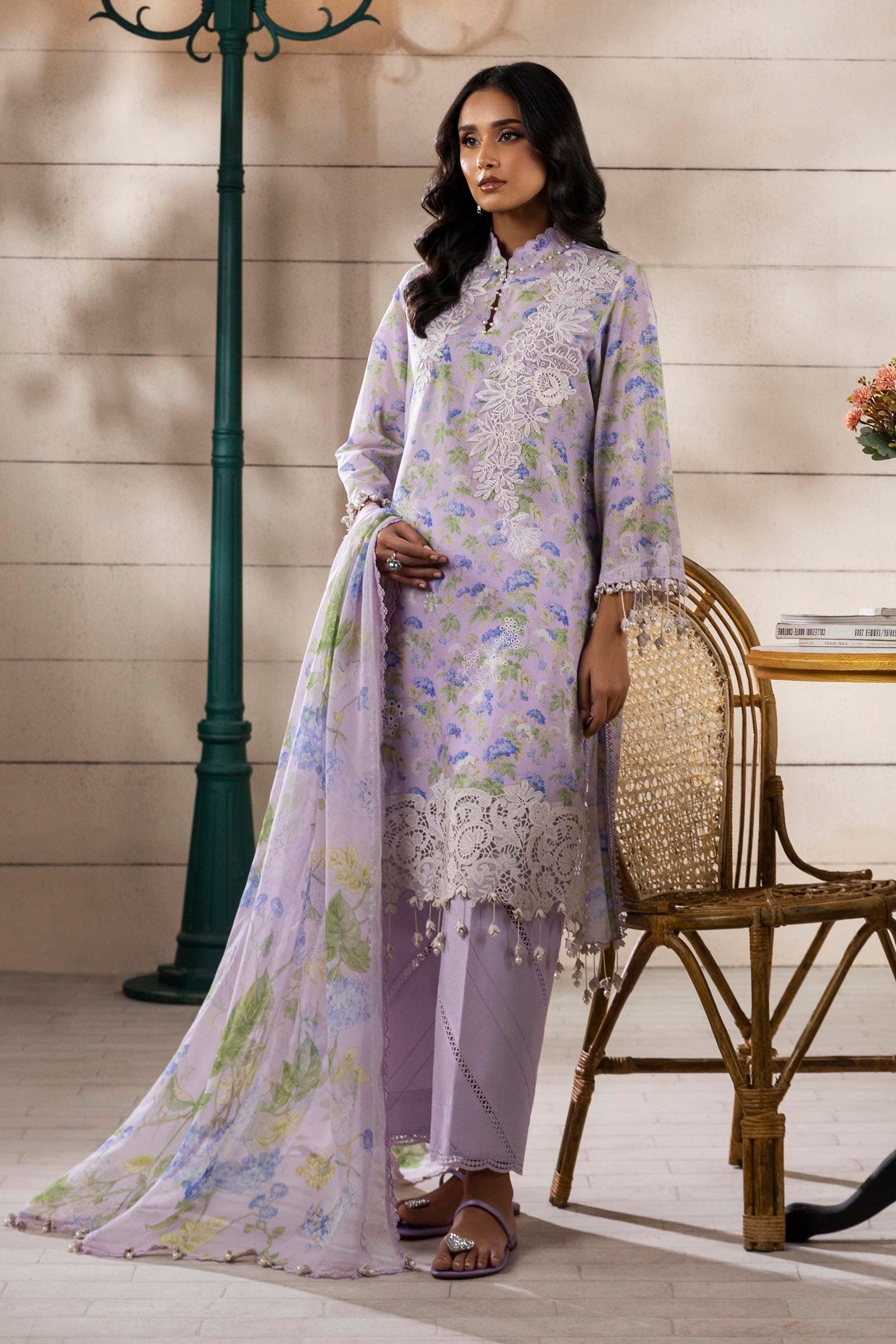 Sana Safinaz | Muzlin Spring 25 | M251-006A-3CI by Sana Safinaz - Designer Dress - Type: Ladies Clothes - Available at Libayah - 100% Original