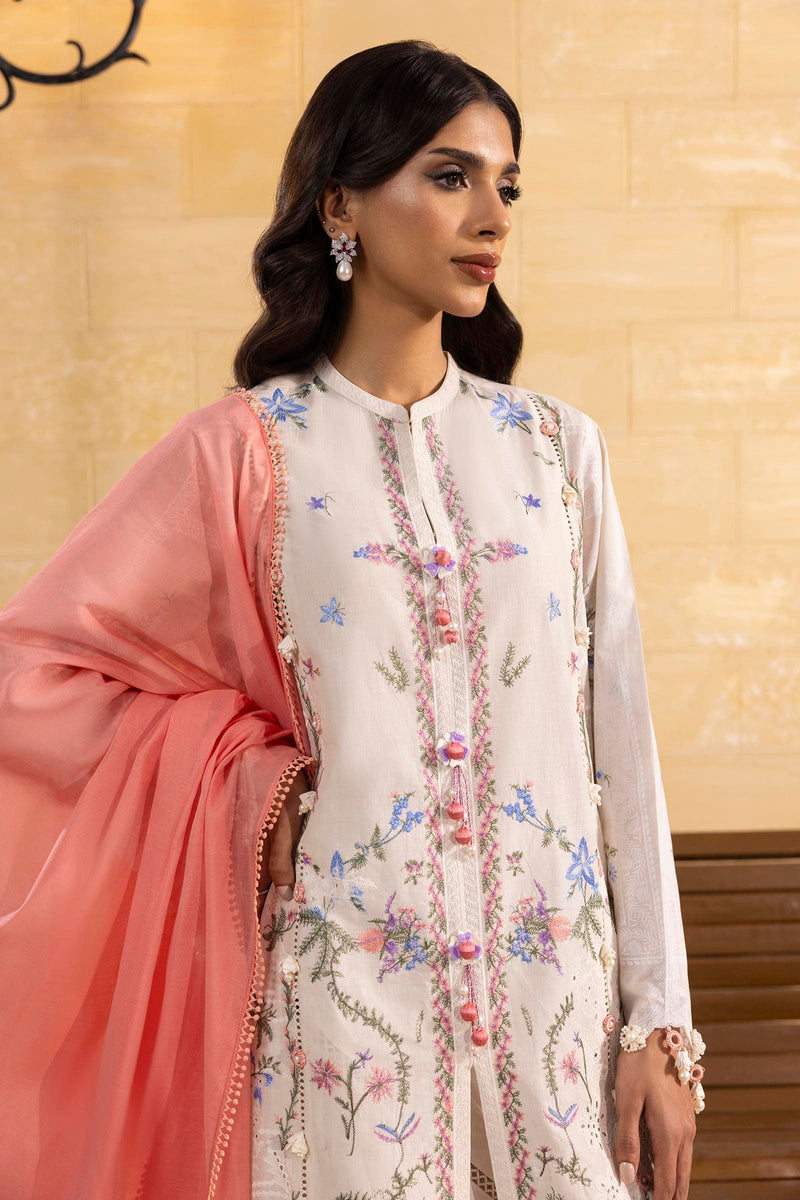 Sana Safinaz | Muzlin Spring 25 | M251-008B-3DG by Sana Safinaz - Designer Dress - Type: Ladies Clothes - Available at Libayah - 100% Original
