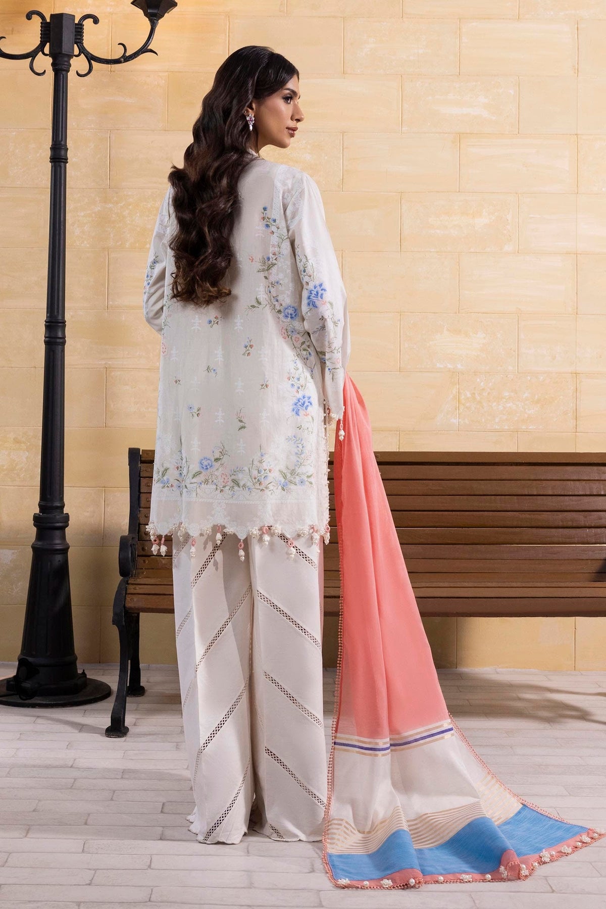 Sana Safinaz | Muzlin Spring | M251-008B-3DG by Sana Safinaz - Designer Dress  - Type : Ladies Clothes - Available at Libayah - 100% Original 