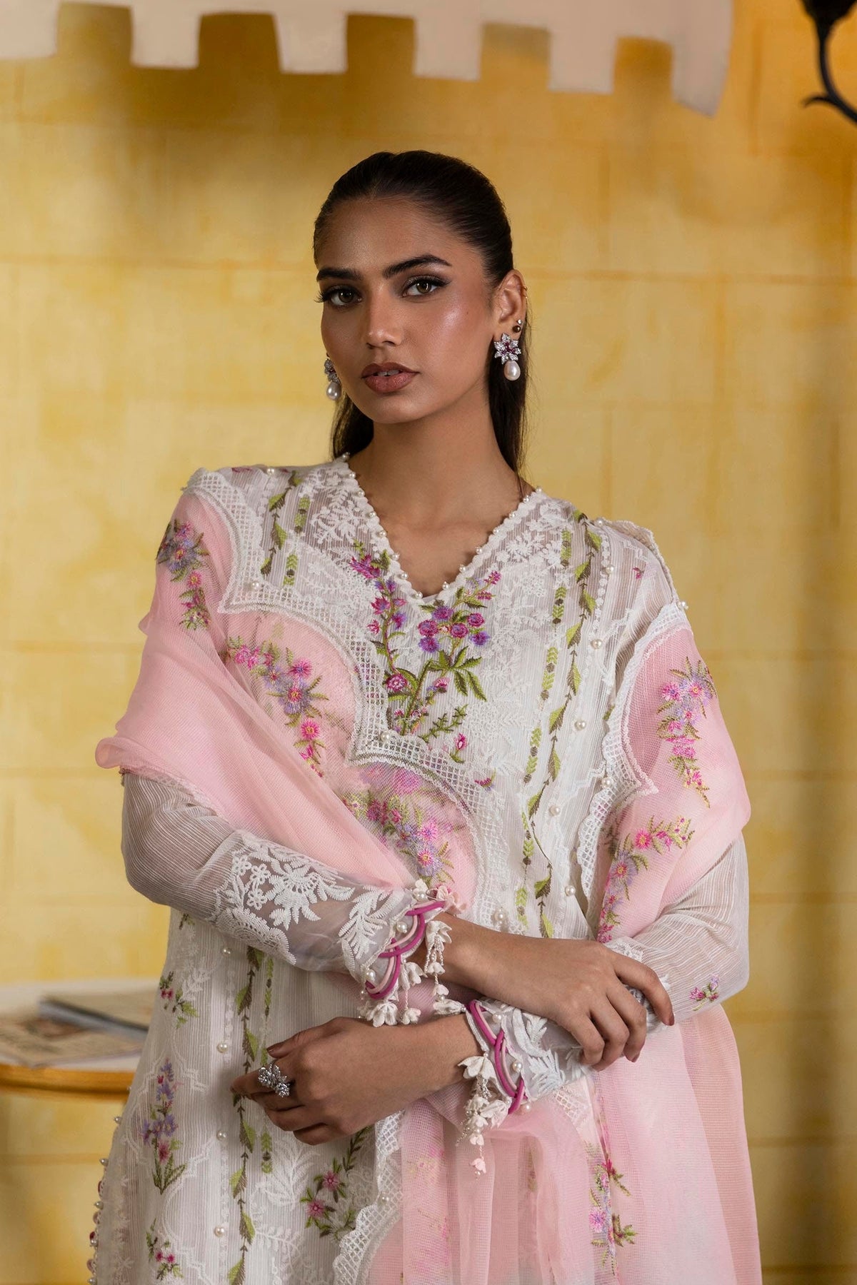 Sana Safinaz | Muzlin Spring 25 | M251-009A-3CT by Sana Safinaz - Designer Dress - Type: Ladies Clothes - Available at Libayah - 100% Original