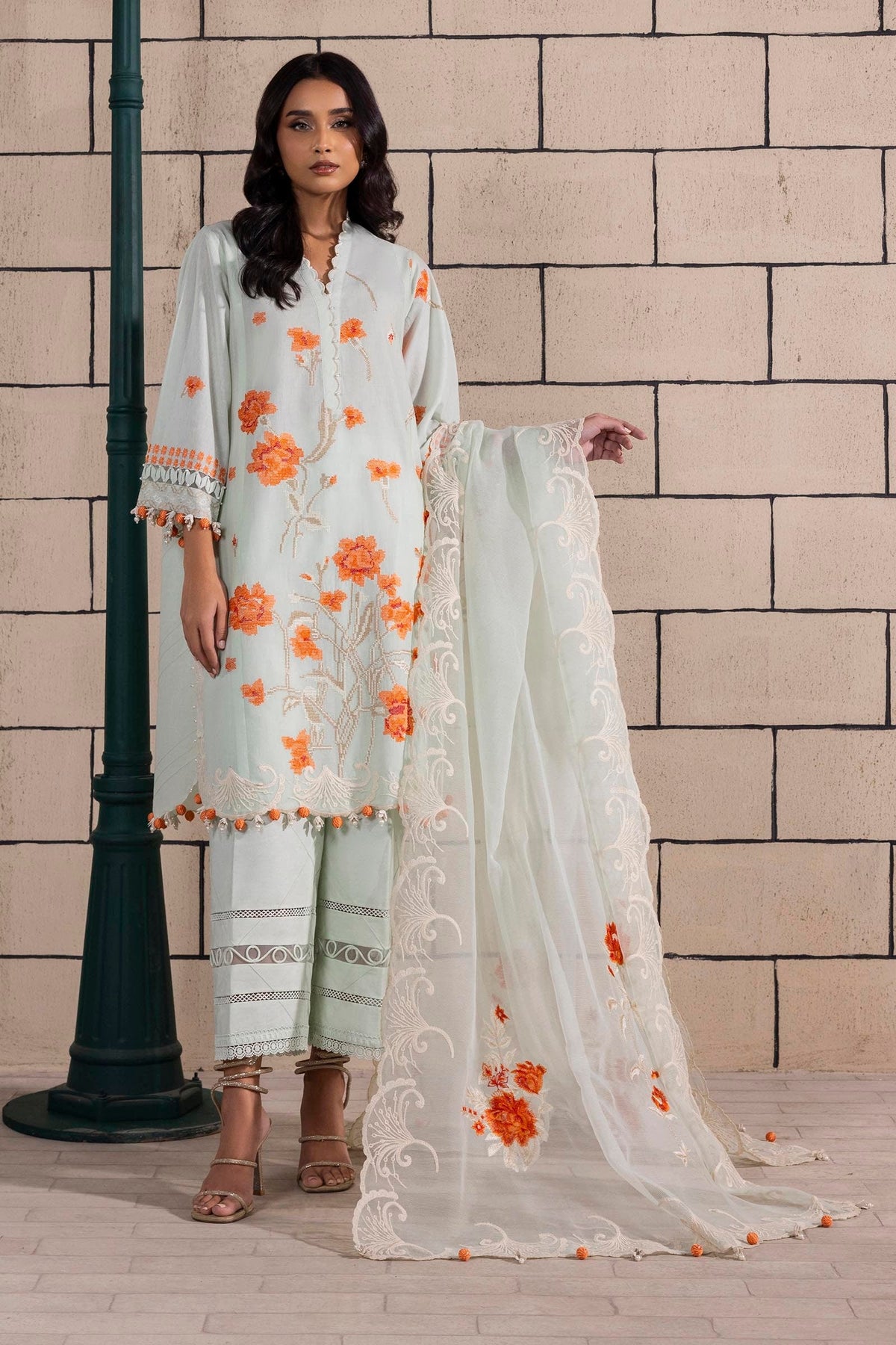 Sana Safinaz | Muzlin Spring 25 | M251-010A-3CS by Sana Safinaz - Designer Dress - Type: Ladies Clothes - Available at Libayah - 100% Original