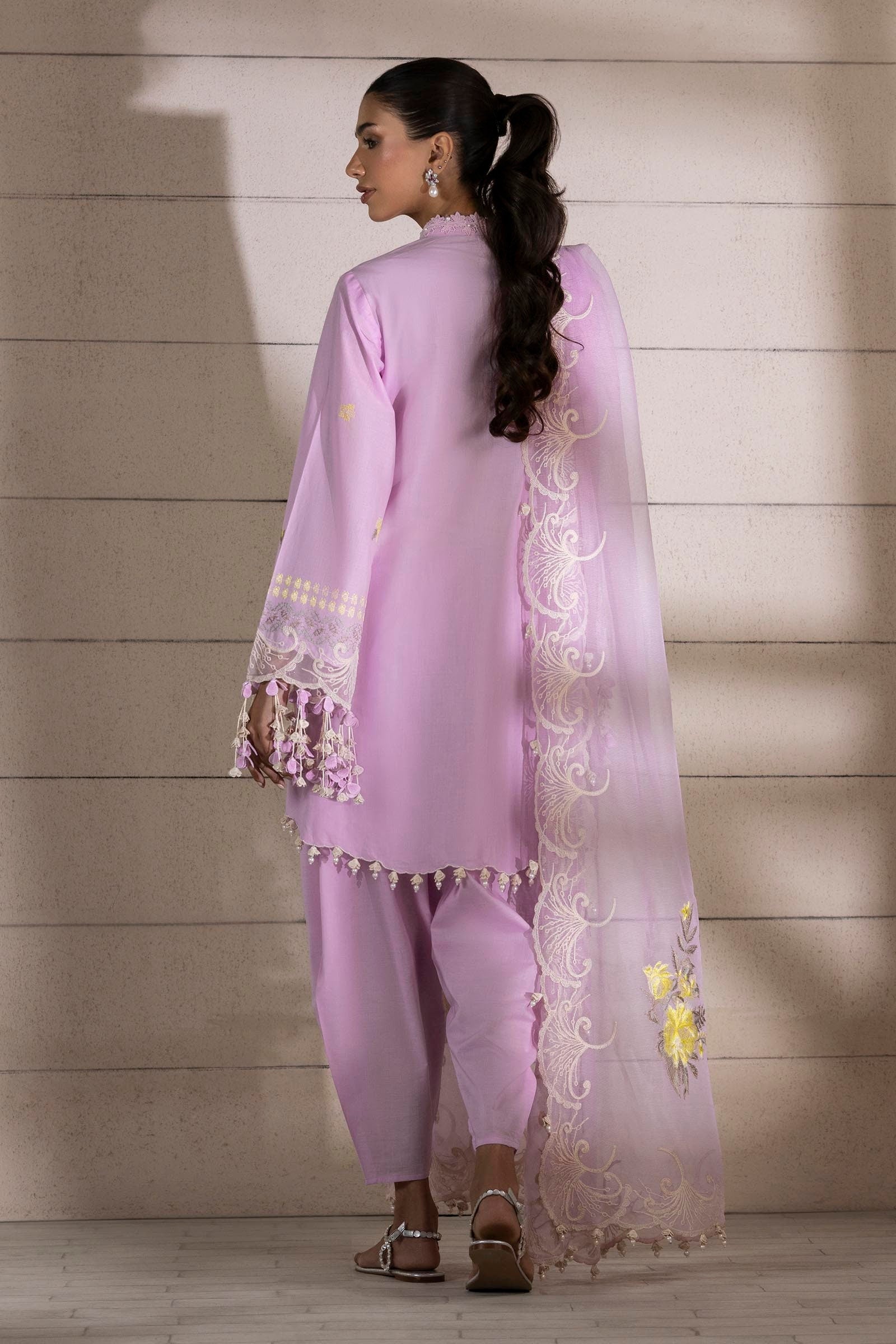 Sana Safinaz | Muzlin Spring 25 | M251-010B-3CS by Sana Safinaz - Designer Dress - Type: Ladies Clothes - Available at Libayah - 100% Original