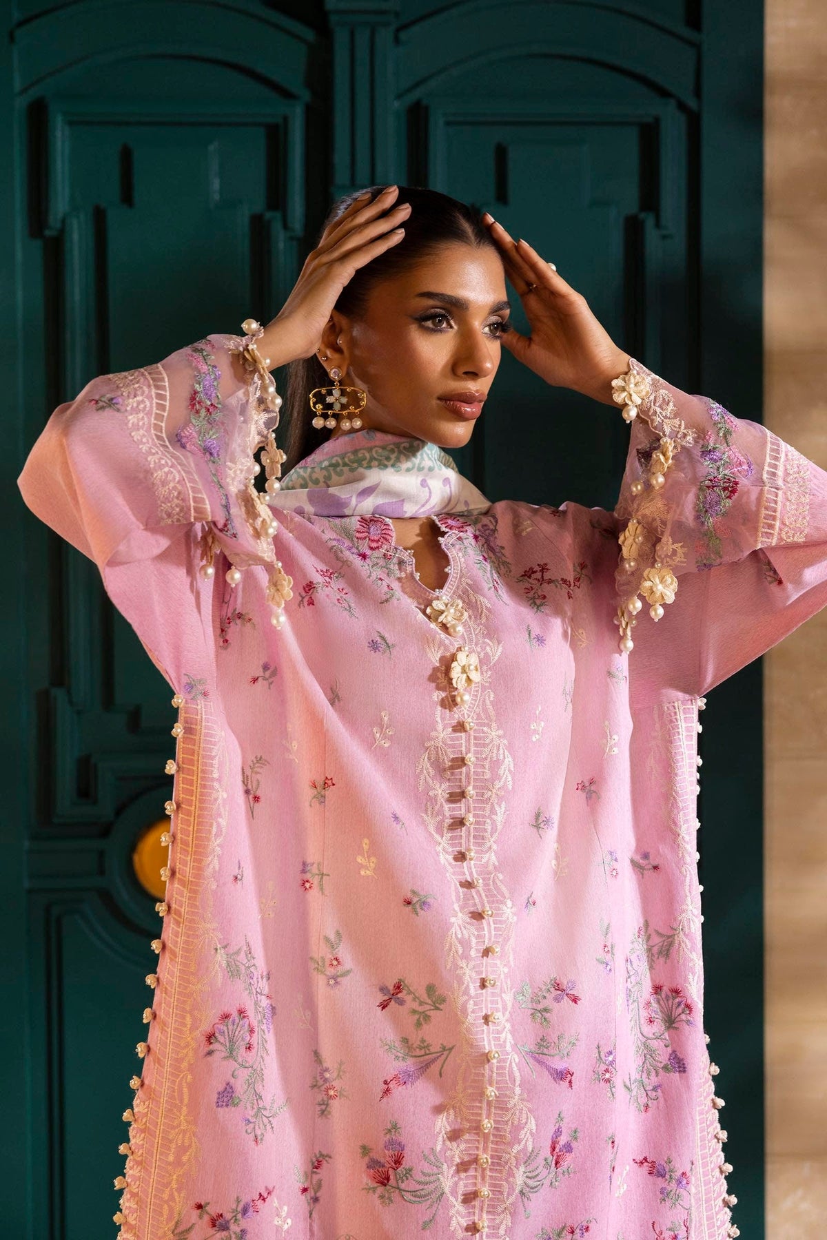 Sana Safinaz | Muzlin Spring 25 | M251-011A-3CV by Sana Safinaz - Designer Dress - Type: Ladies Clothes - Available at Libayah - 100% Original