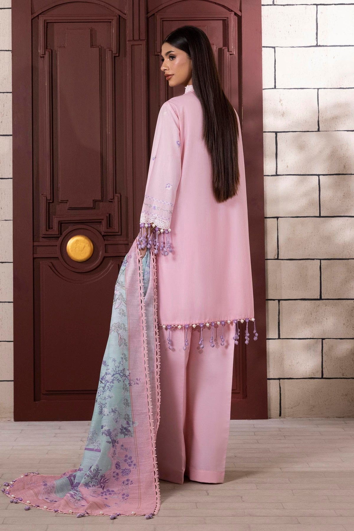 Sana Safinaz | Muzlin Spring 25 | M251-012B-3CV by Sana Safinaz - Designer Dress - Type: Ladies Clothes - Available at Libayah - 100% Original