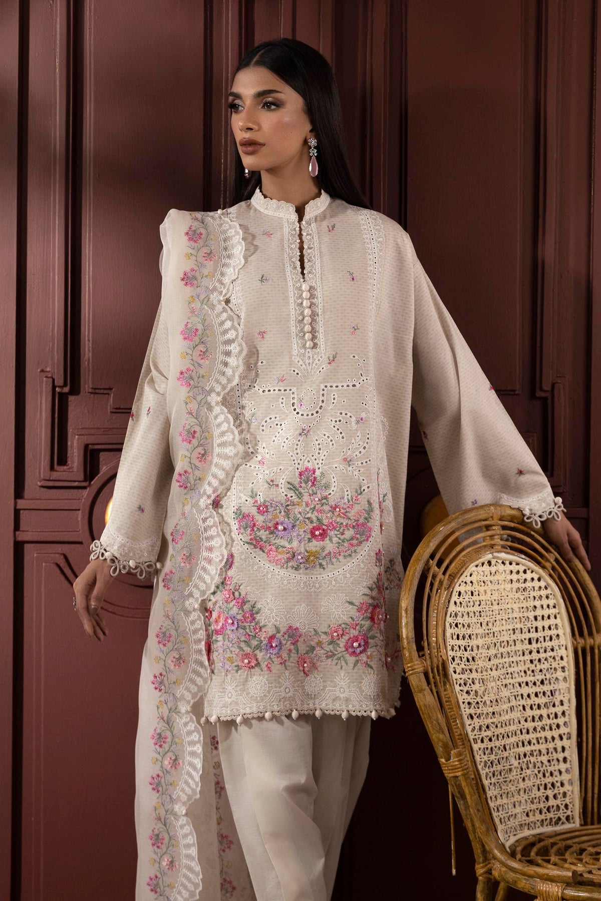 Sana Safinaz | Muzlin Spring 25 | M251-014A-3CT by Sana Safinaz - Designer Dress - Type: Ladies Clothes - Available at Libayah - 100% Original