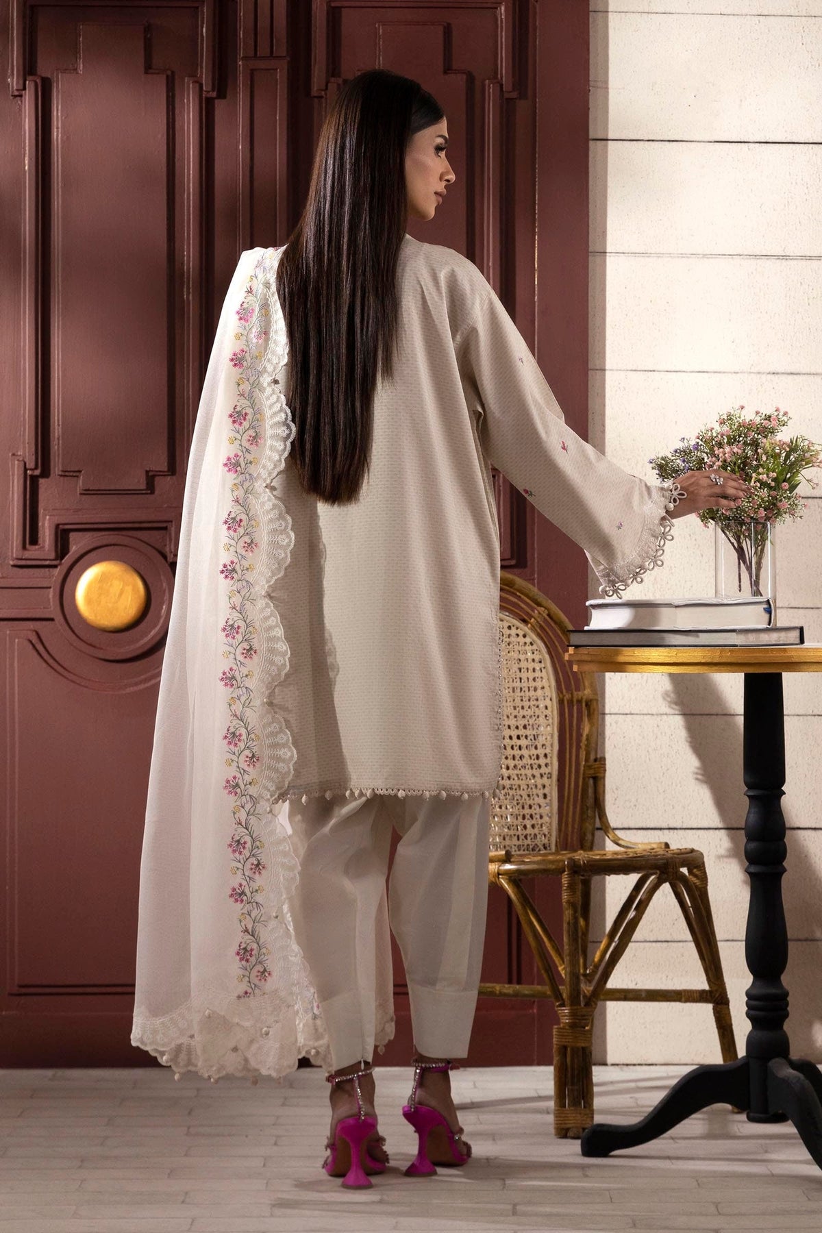 Sana Safinaz | Muzlin Spring 25 | M251-014A-3CT by Sana Safinaz - Designer Dress - Type: Ladies Clothes - Available at Libayah - 100% Original