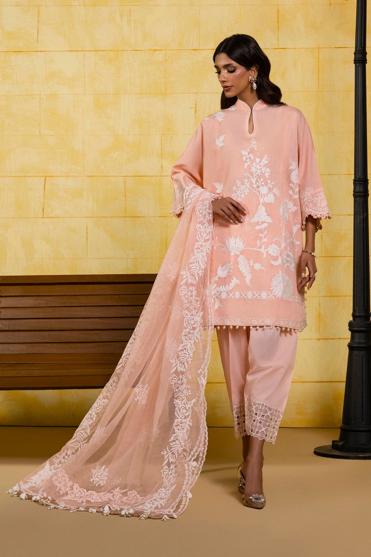 Sana Safinaz | Muzlin Spring 25 | M251-015A-3CT by Sana Safinaz - Designer Dress - Type: Ladies Clothes - Available at Libayah - 100% Original