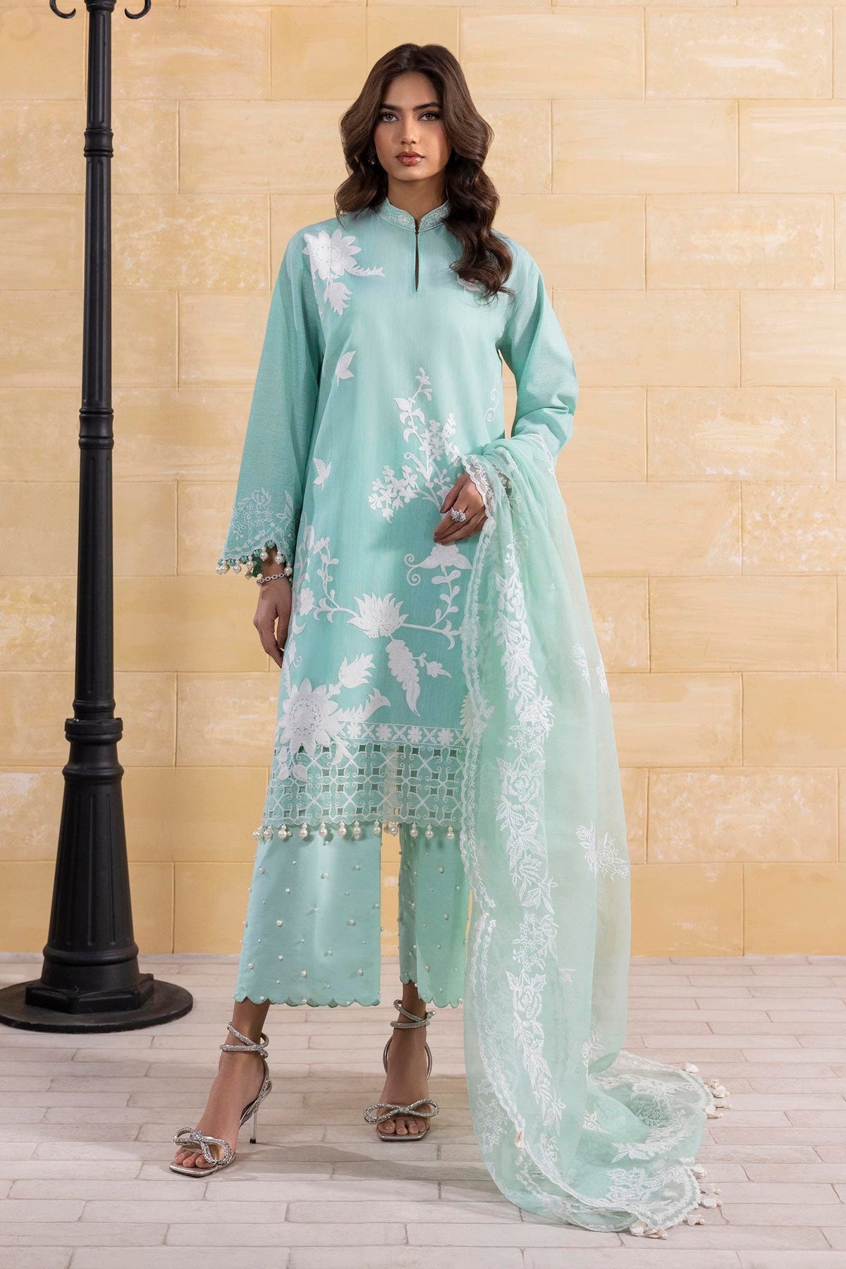 Sana Safinaz | Muzlin Spring 25 | M251-015B-3CT by Sana Safinaz - Designer Dress - Type: Ladies Clothes - Available at Libayah - 100% Original