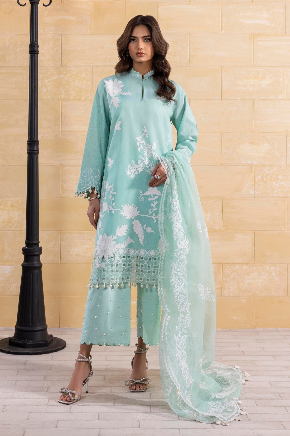 Sana Safinaz | Muzlin Spring 24 | M251-015B-3CJ by Sana Safinaz - Designer Dress  - Type : Ladies Clothes - Available at Libayah - 100% Original 